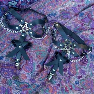 Dolls Kill Pentacle Garters ♠️